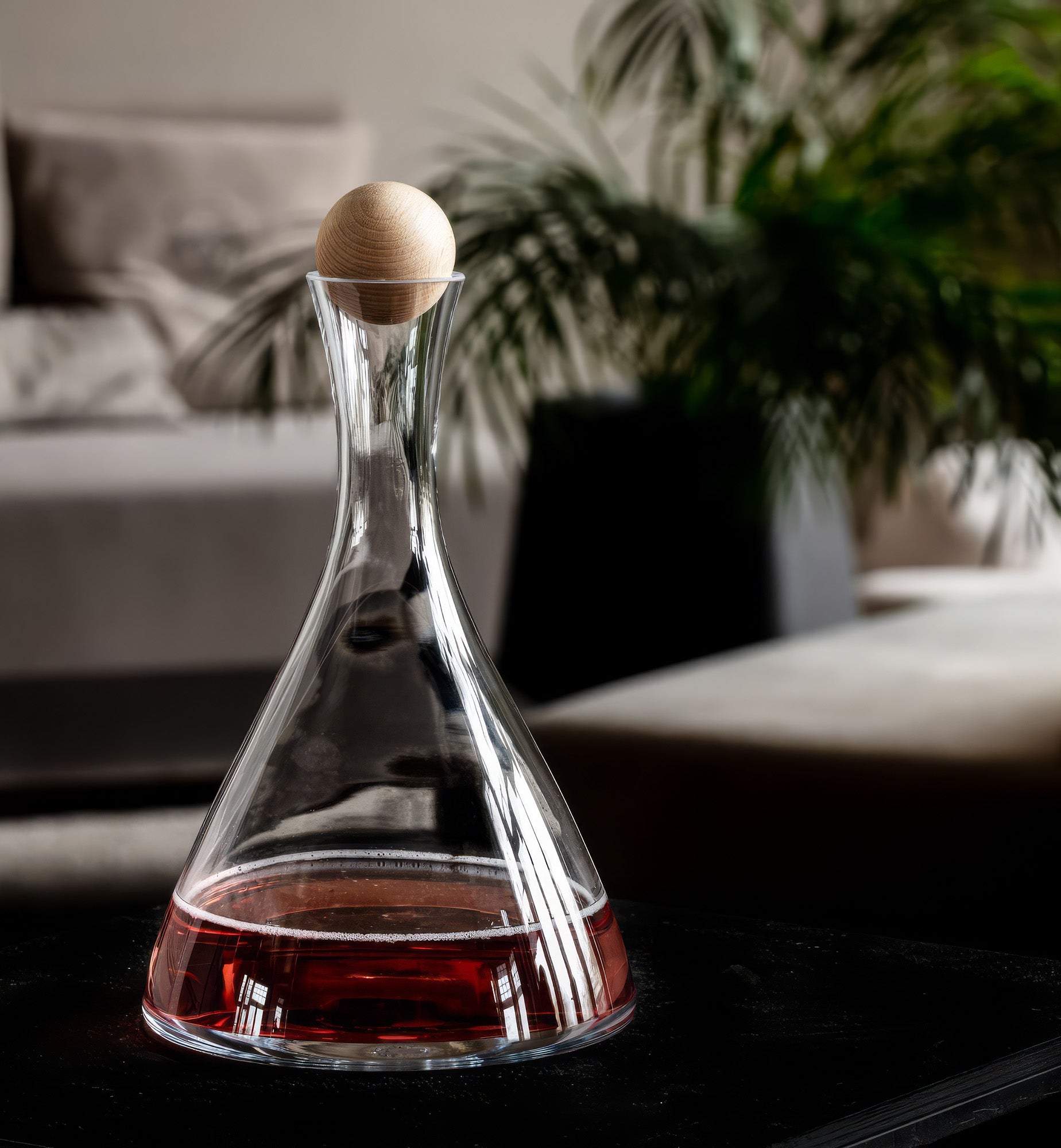 Dekanter z drewnianym korkiem 1000 ml
