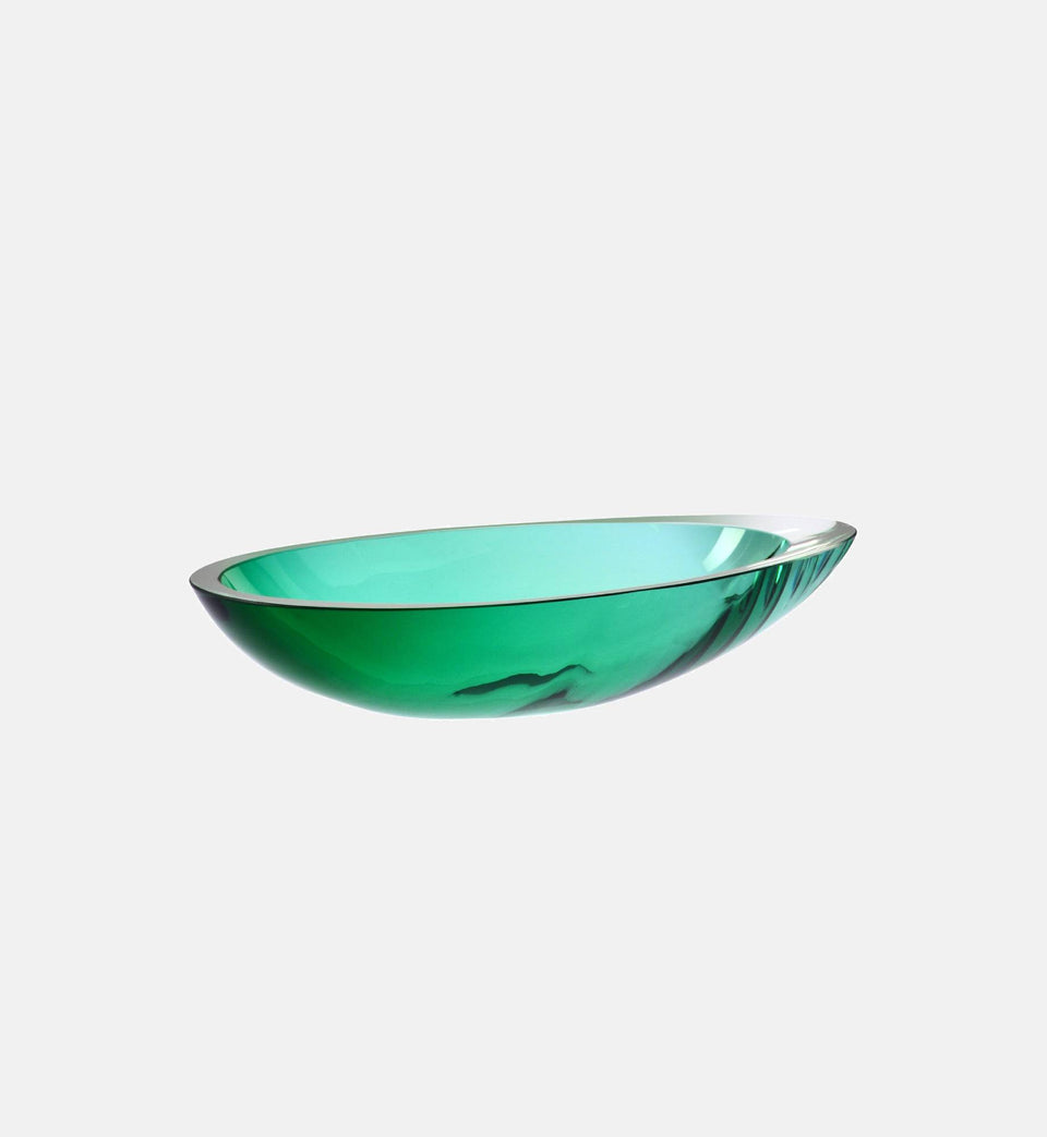 Kryształowa salaterka LUPINA Szmaragd 32 cm