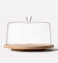 Cloche with wooden rotating platter 33 cm