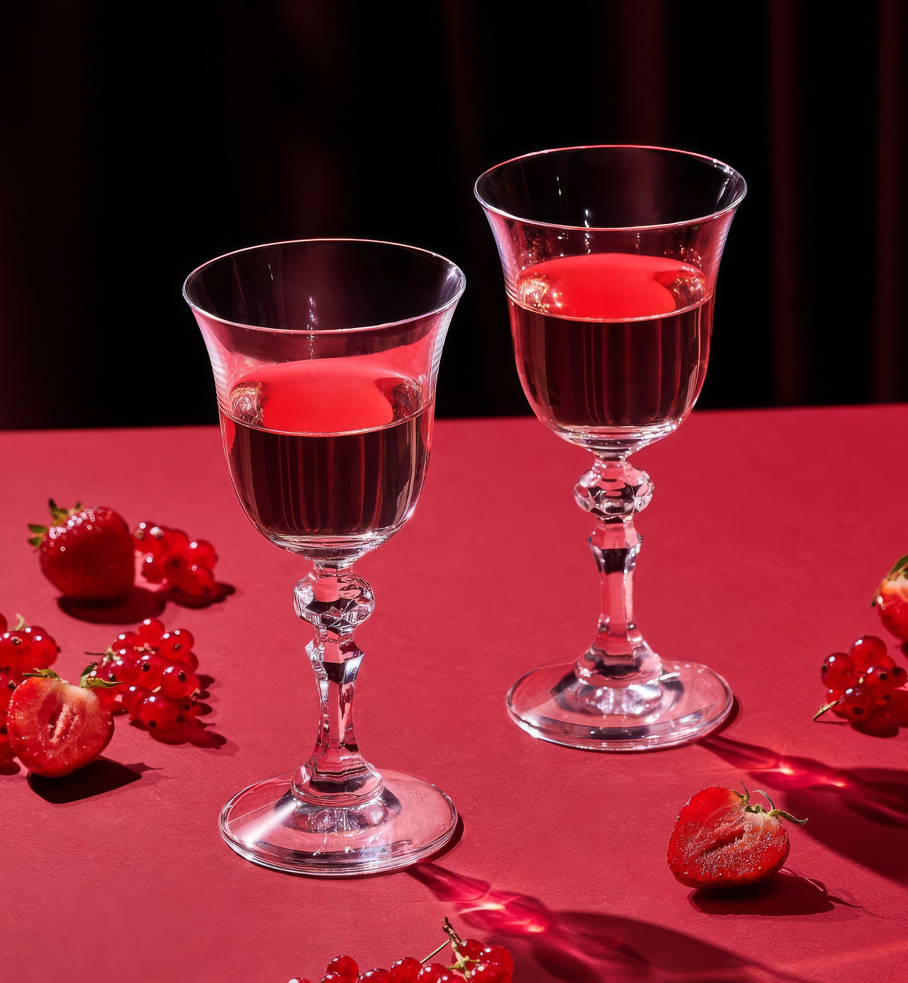 White wine glasses
