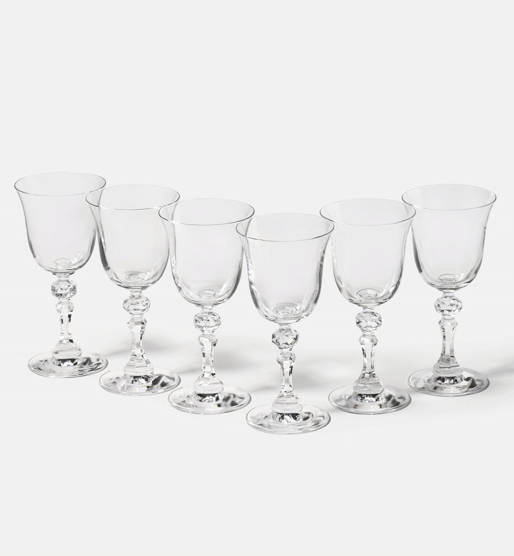 White wine glasses