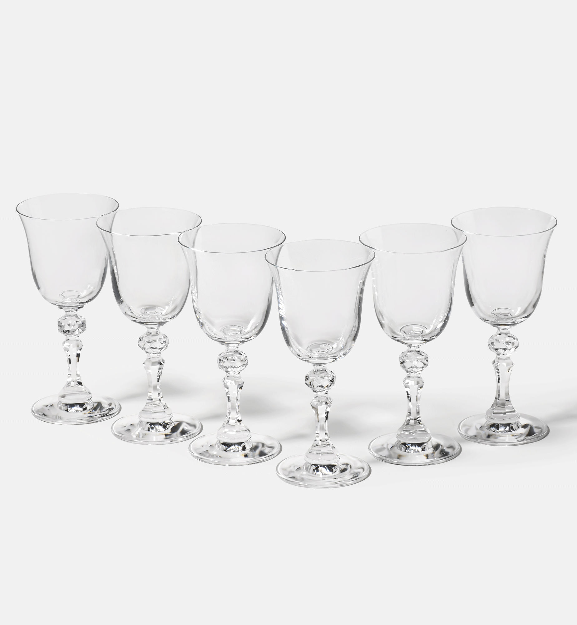 White wine glasses