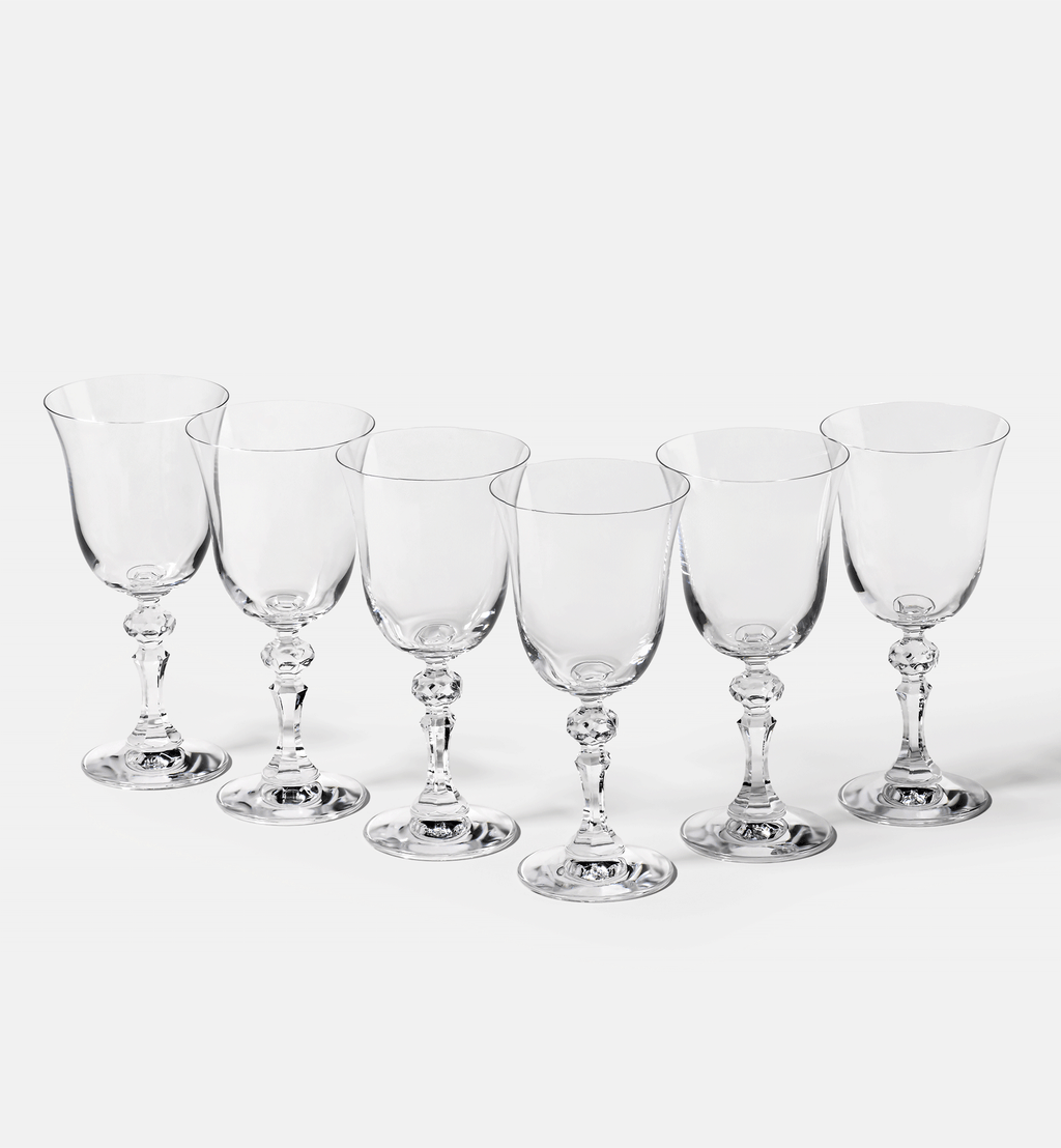 Red wine glasses