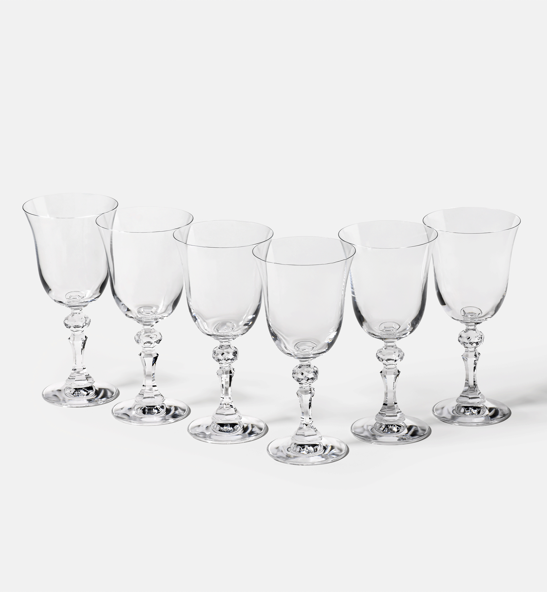 Red wine glasses