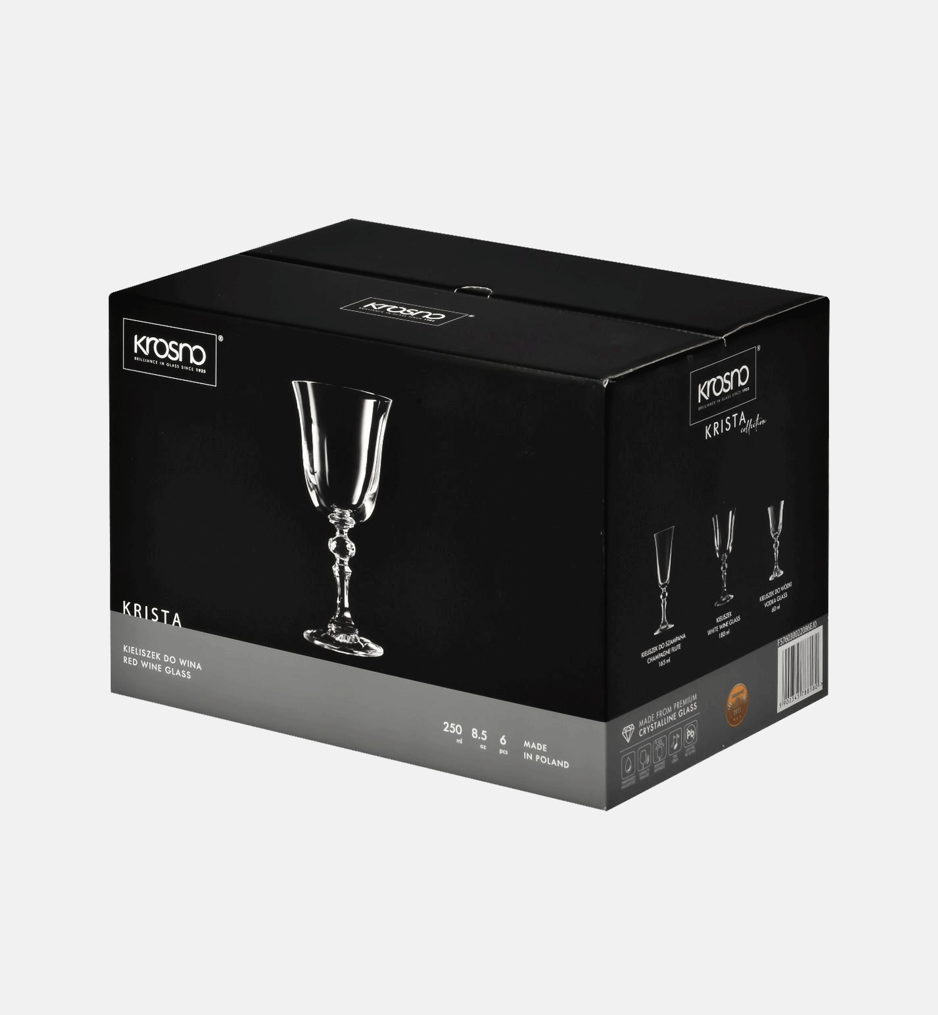 Red wine glasses