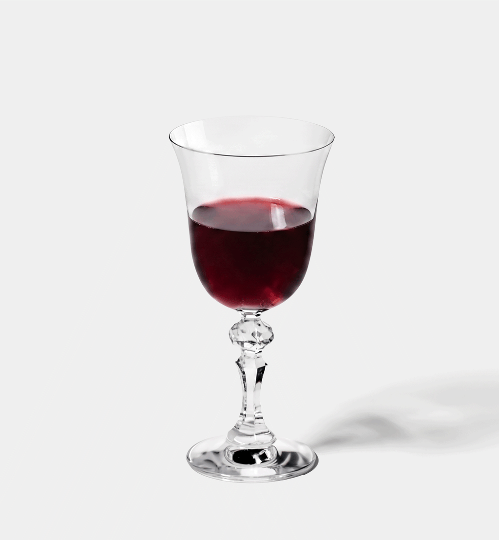 Red wine glasses
