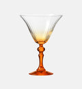 Cieniowane kieliszki do martini z pomarańczową nóżką 170 ml