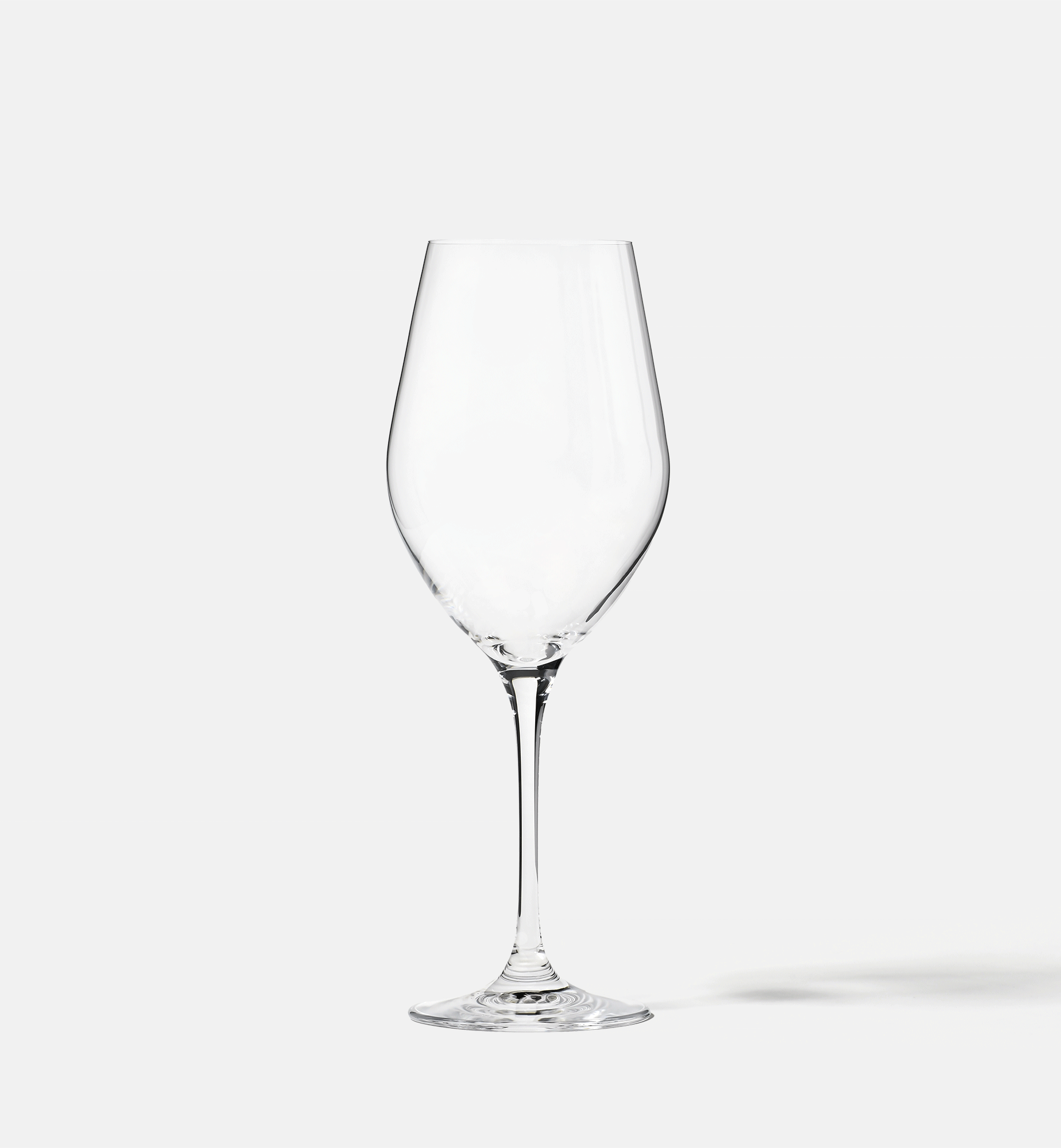 Red wine glasses