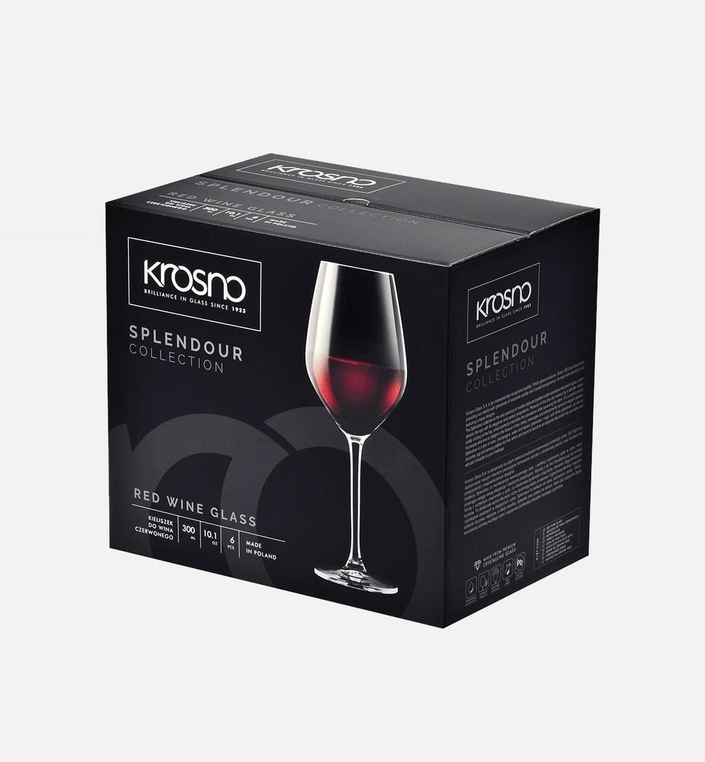 Red wine glasses