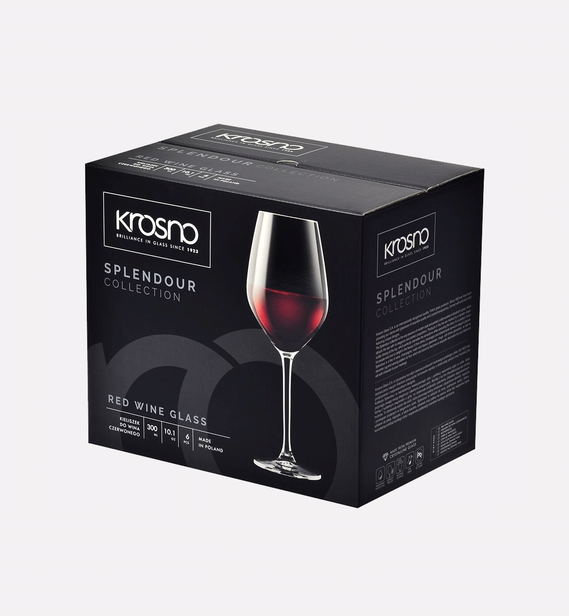 Red wine glasses