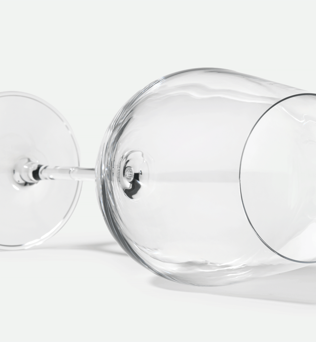 Red wine glasses