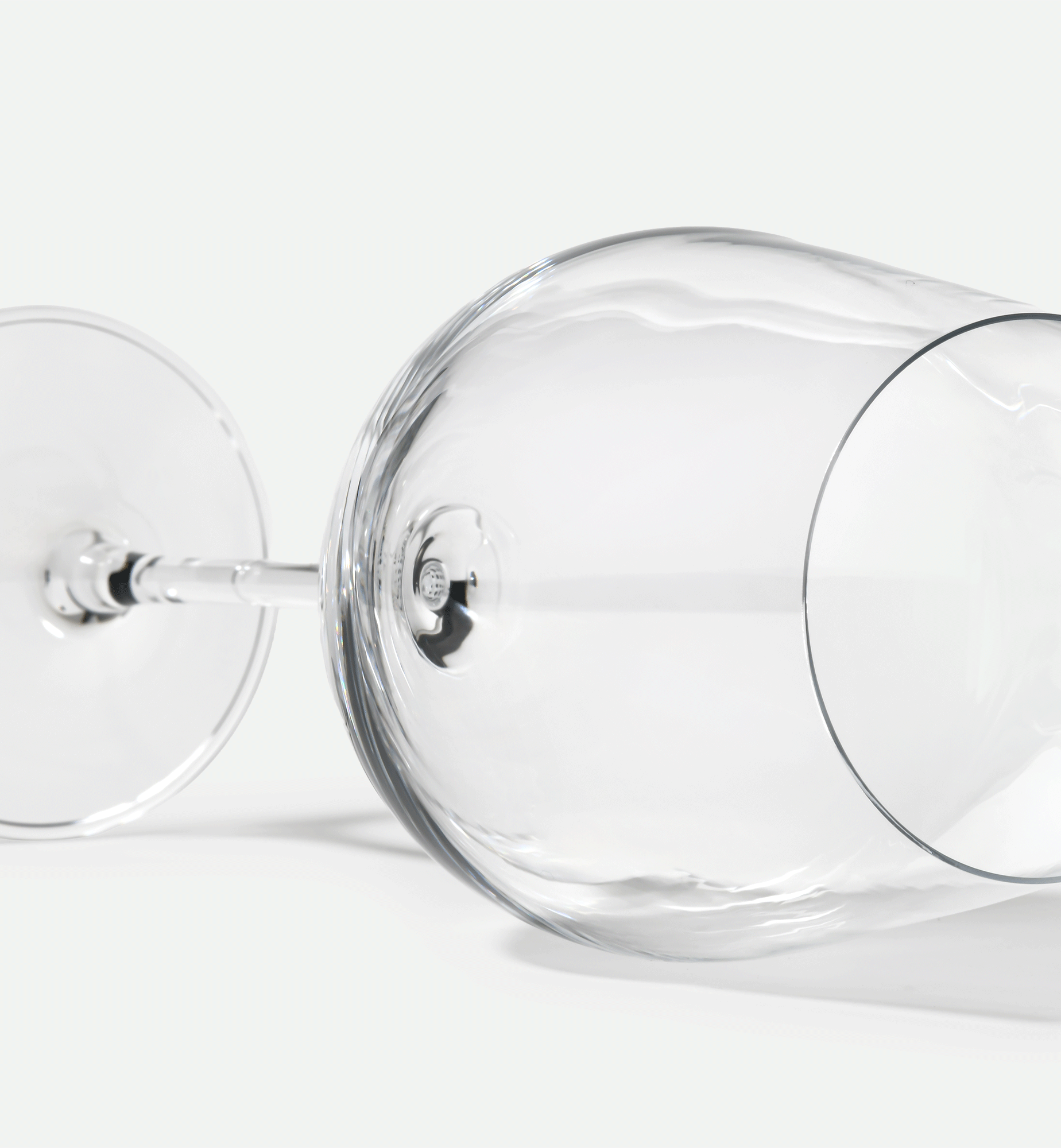 Red wine glasses