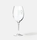 Zdobiony kieliszek do wina z napisem 10 ANNIVERSARY, 10 ROCZNICA 480 ml