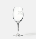 Zdobiony kieliszek do wina z napisem 20 ANNIVERSARY, 20 ROCZNICA 480 ml