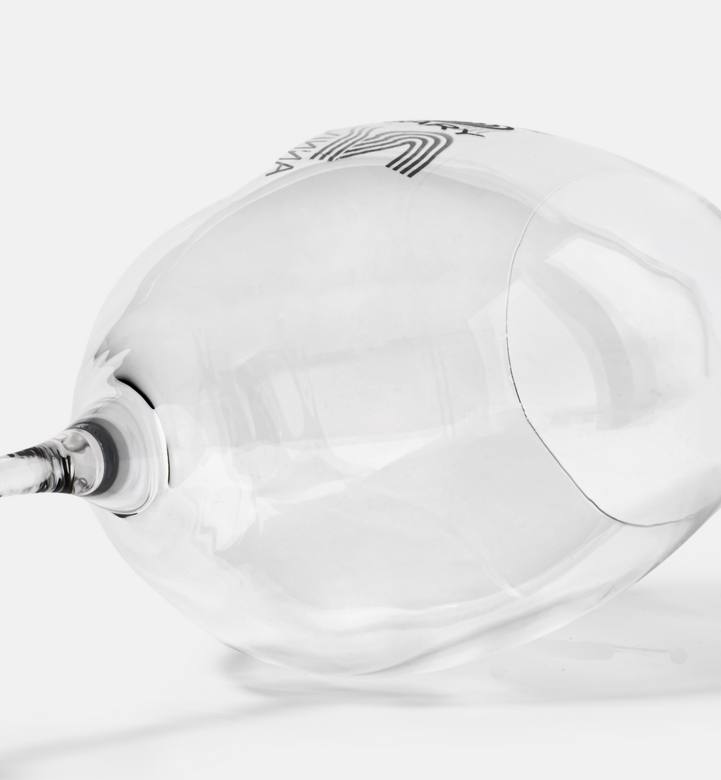 Zdobiony kieliszek do wina z napisem 20 ANNIVERSARY, 20 ROCZNICA 480 ml