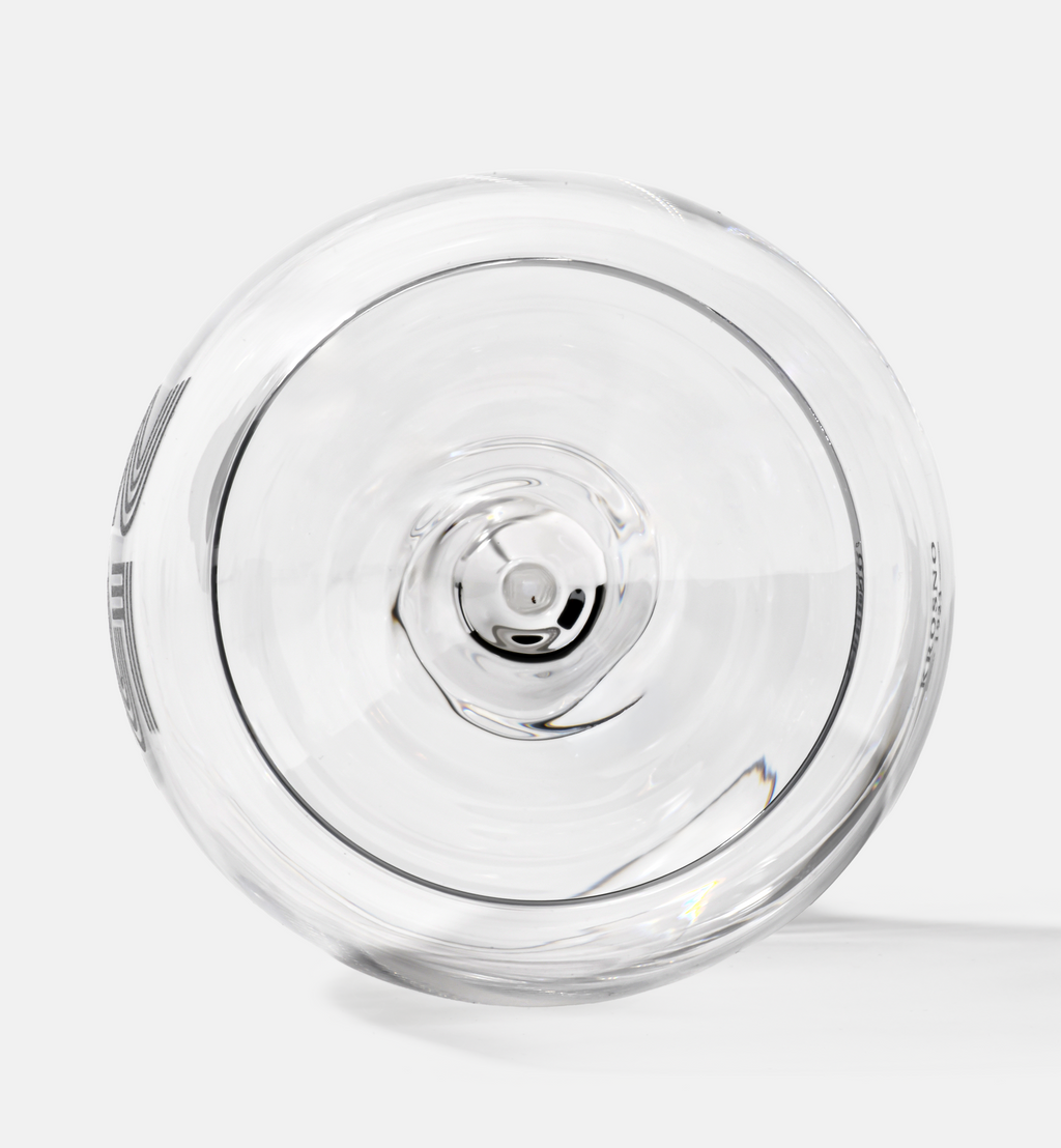 Zdobiony kieliszek do wina z napisem 45 ANNIVERSARY, 45 ROCZNICA 480 ml
