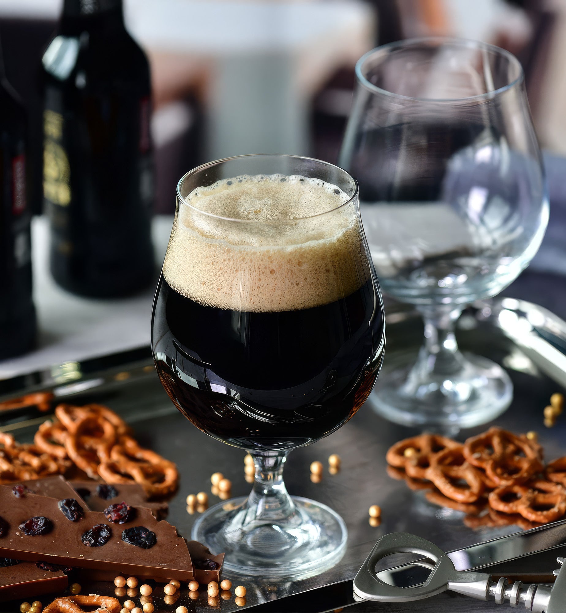 Dark beer glasses