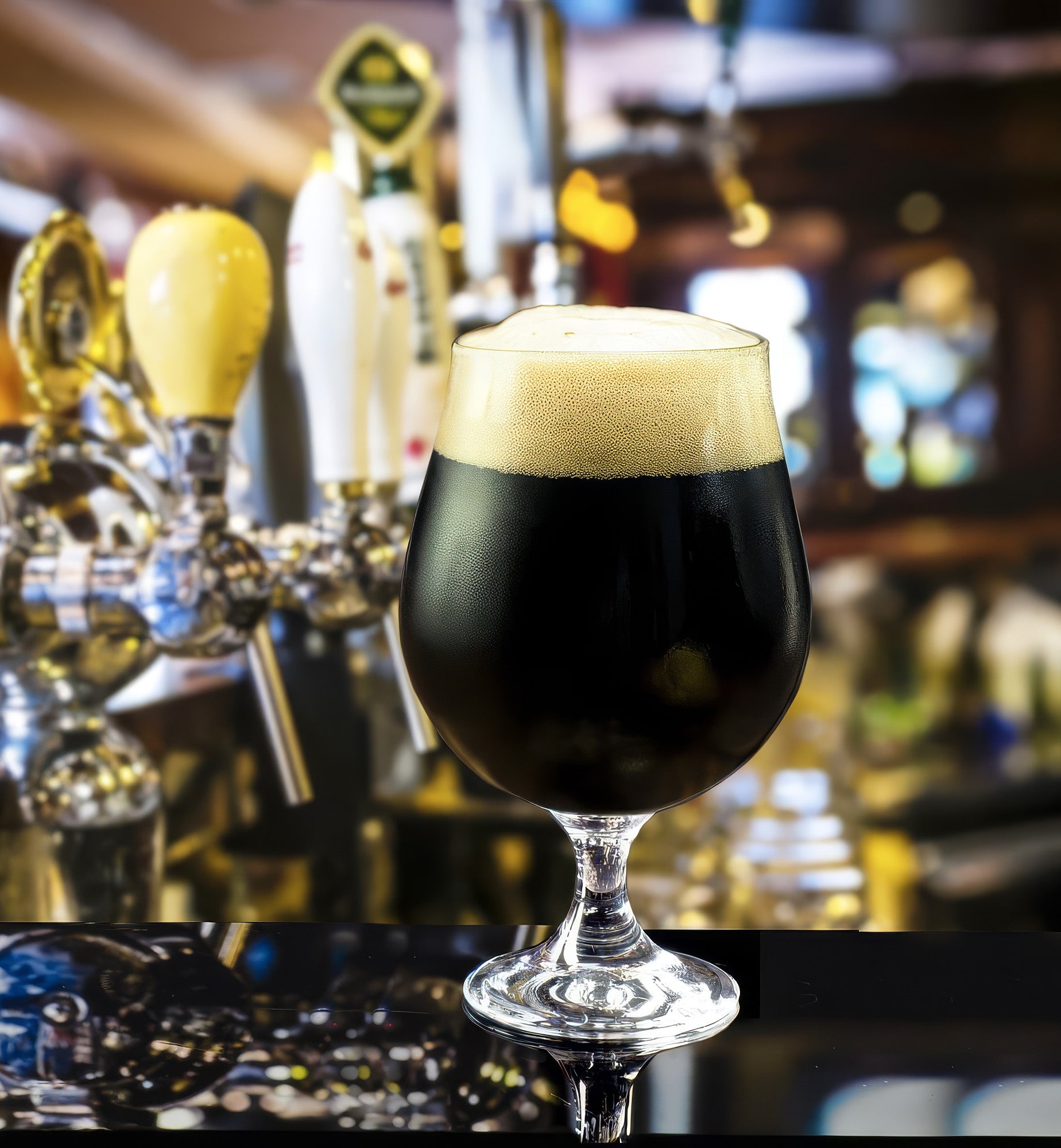 Dark beer glasses