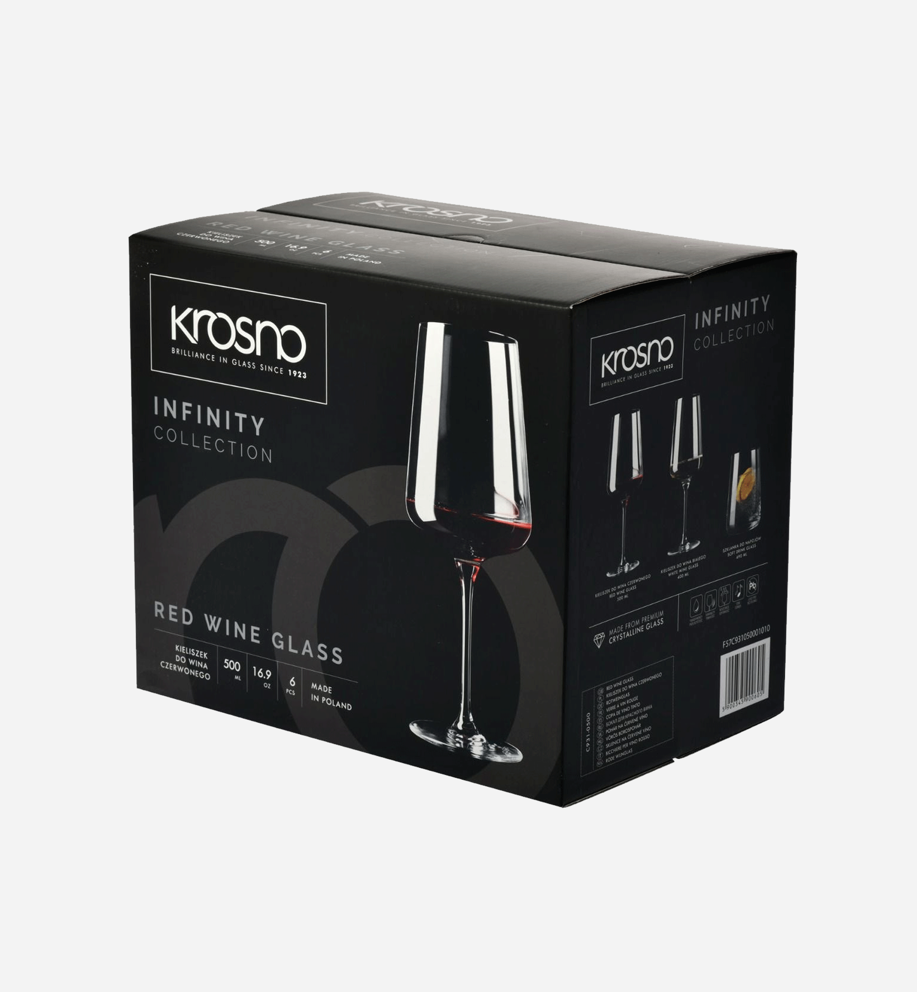 Kieliszki do czerwonego wina 500 ml