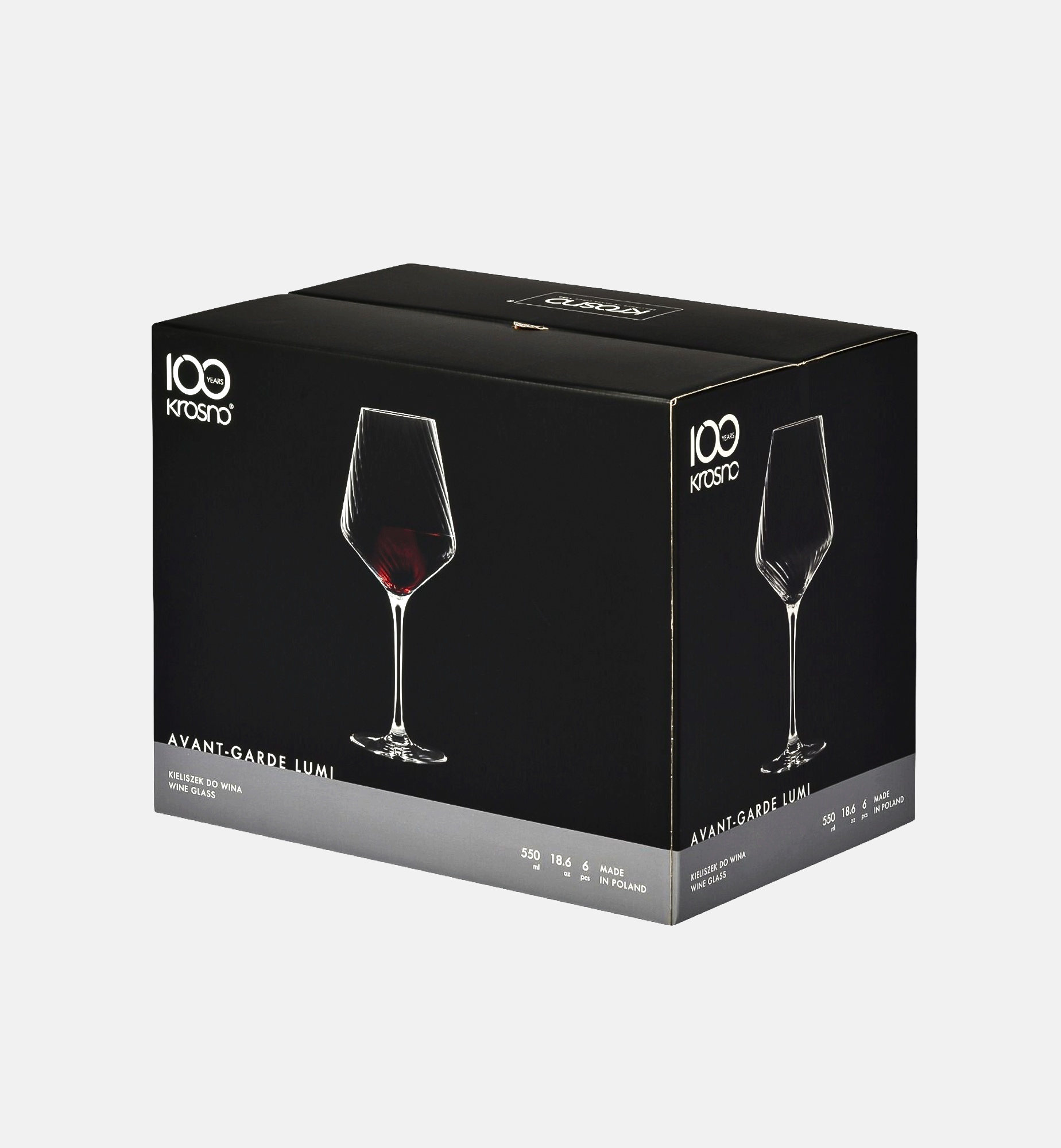 Kieliszki do wina czerwonego 550 ml