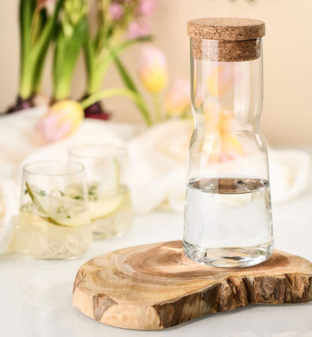 Karafka z naturalnym korkiem 1000 ml