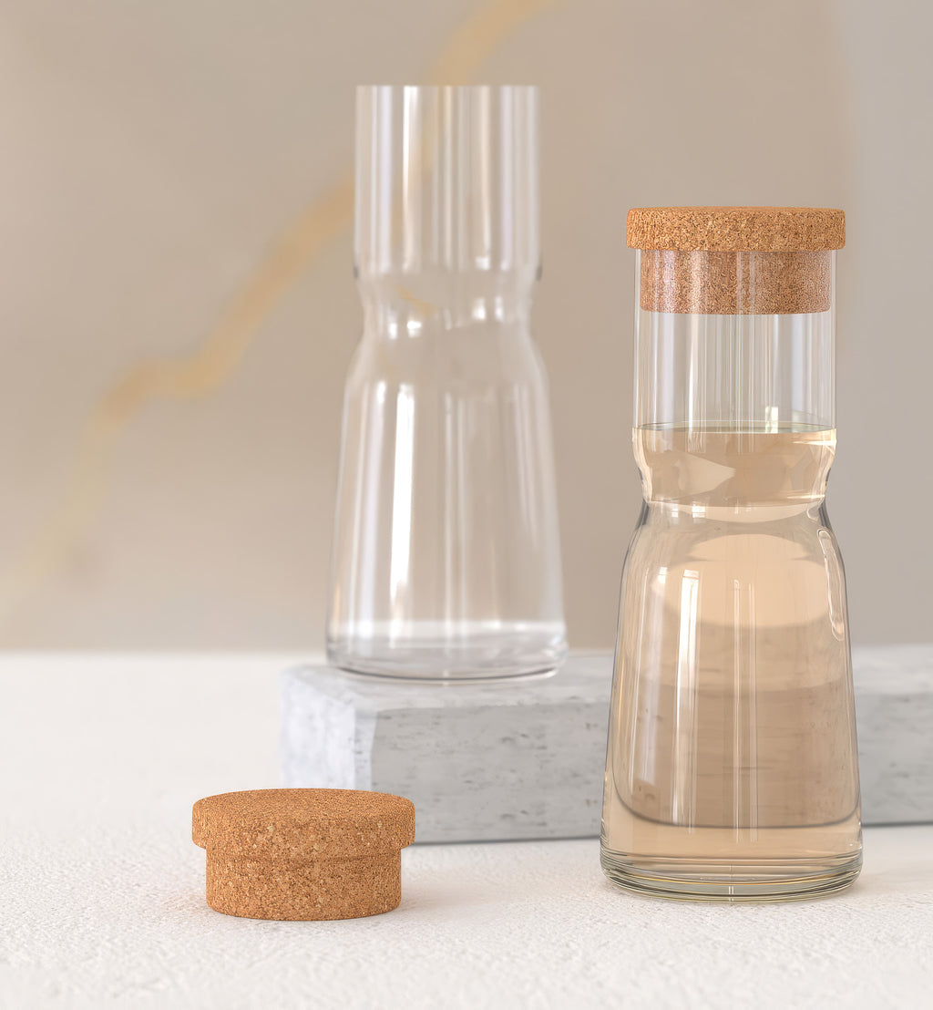 Karafka z naturalnym korkiem 1000 ml
