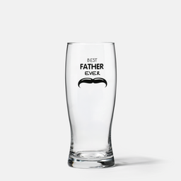 Szklanka do piwa z dedykacją dla taty BEST FATHER EVER 500 ml