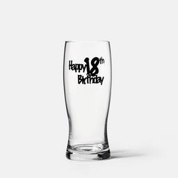 Szklanka do piwa z napisem HAPPY 18th BIRTHDAY 500 ml