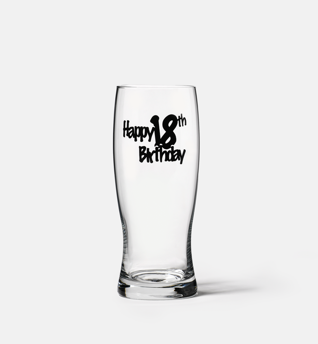 Szklanka do piwa z napisem HAPPY 18th BIRTHDAY 500 ml
