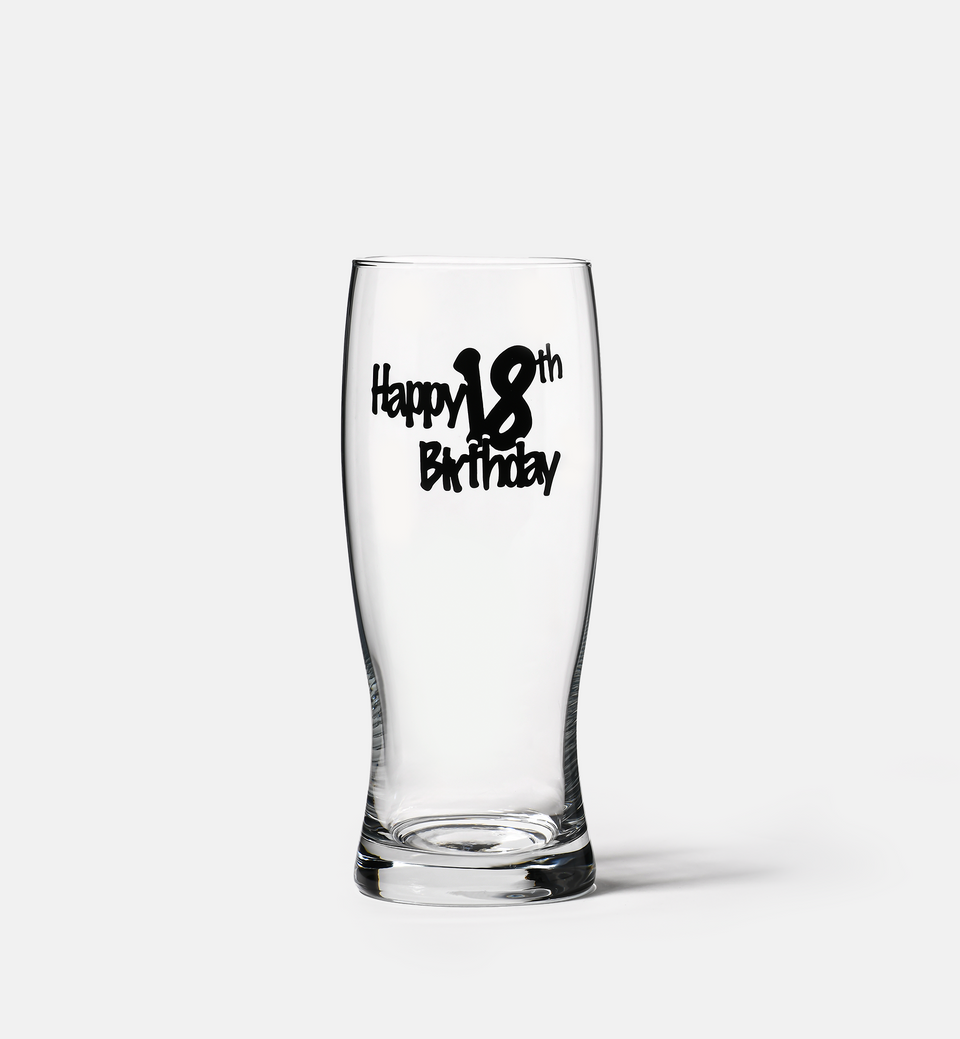 Szklanka do piwa z napisem HAPPY 18th BIRTHDAY 500 ml