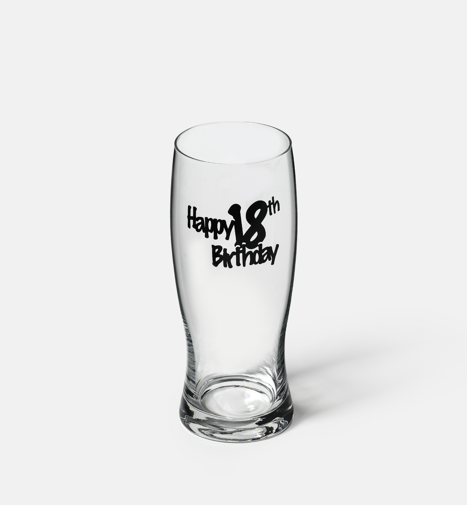 Szklanka do piwa z napisem HAPPY 18th BIRTHDAY 500 ml