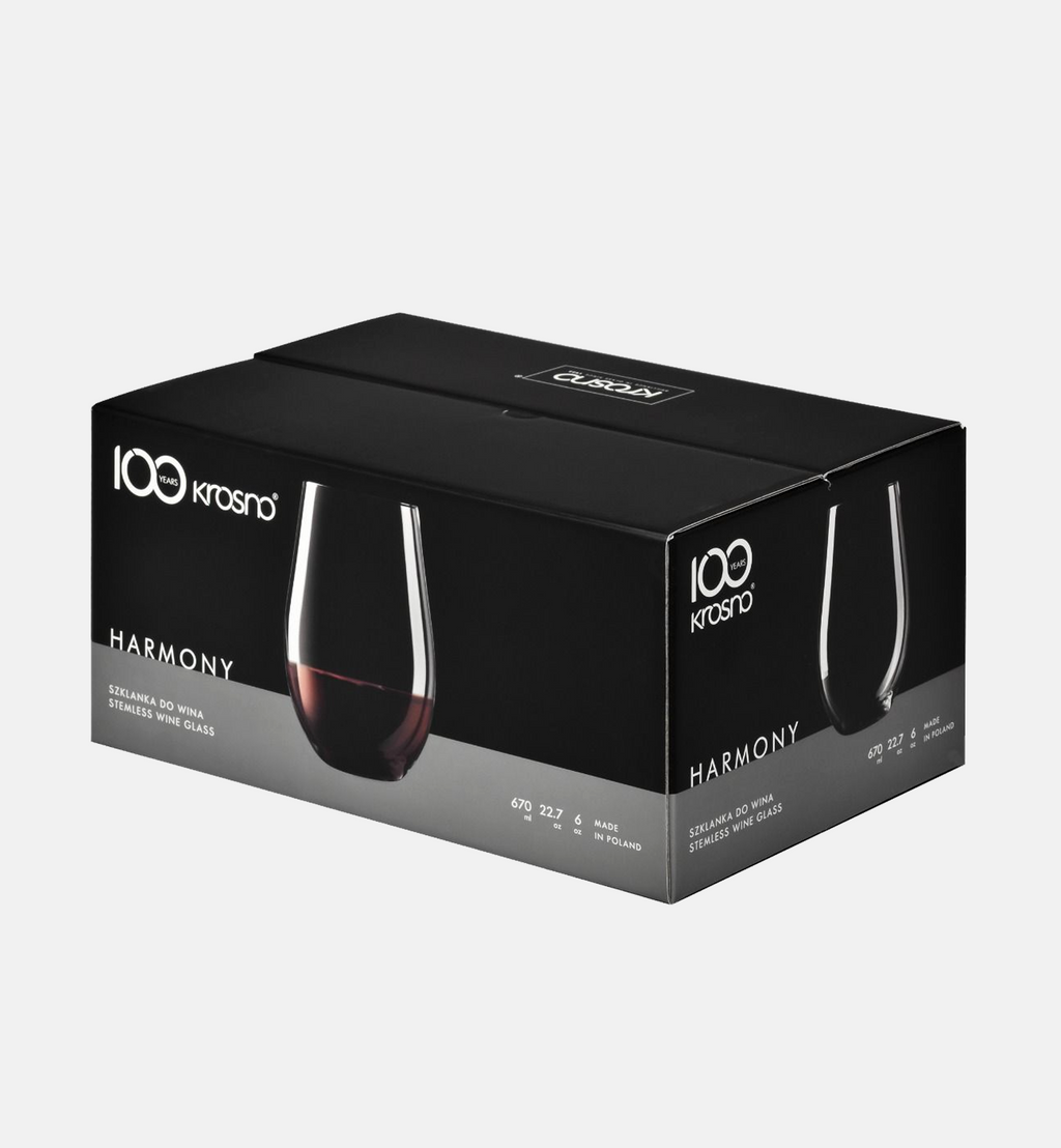 Szklanki do wina czerwonego 670 ml