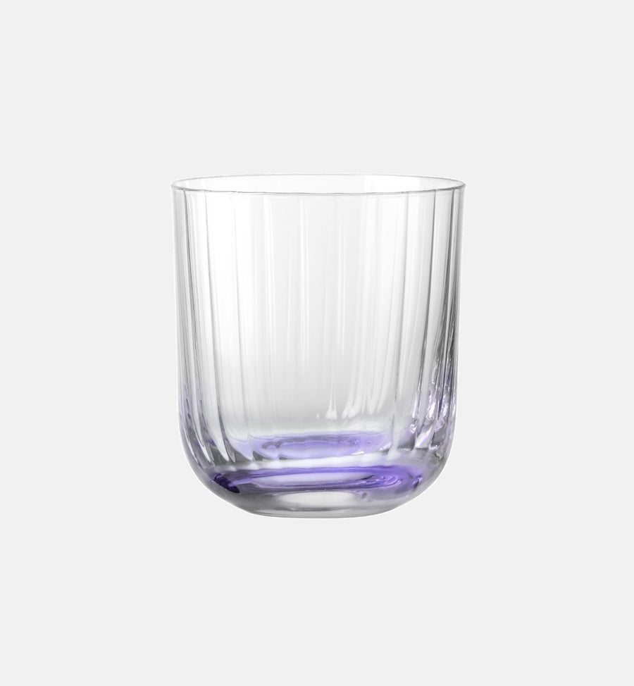 Ryflowane szklanki do wody Fioletowy 300 ml