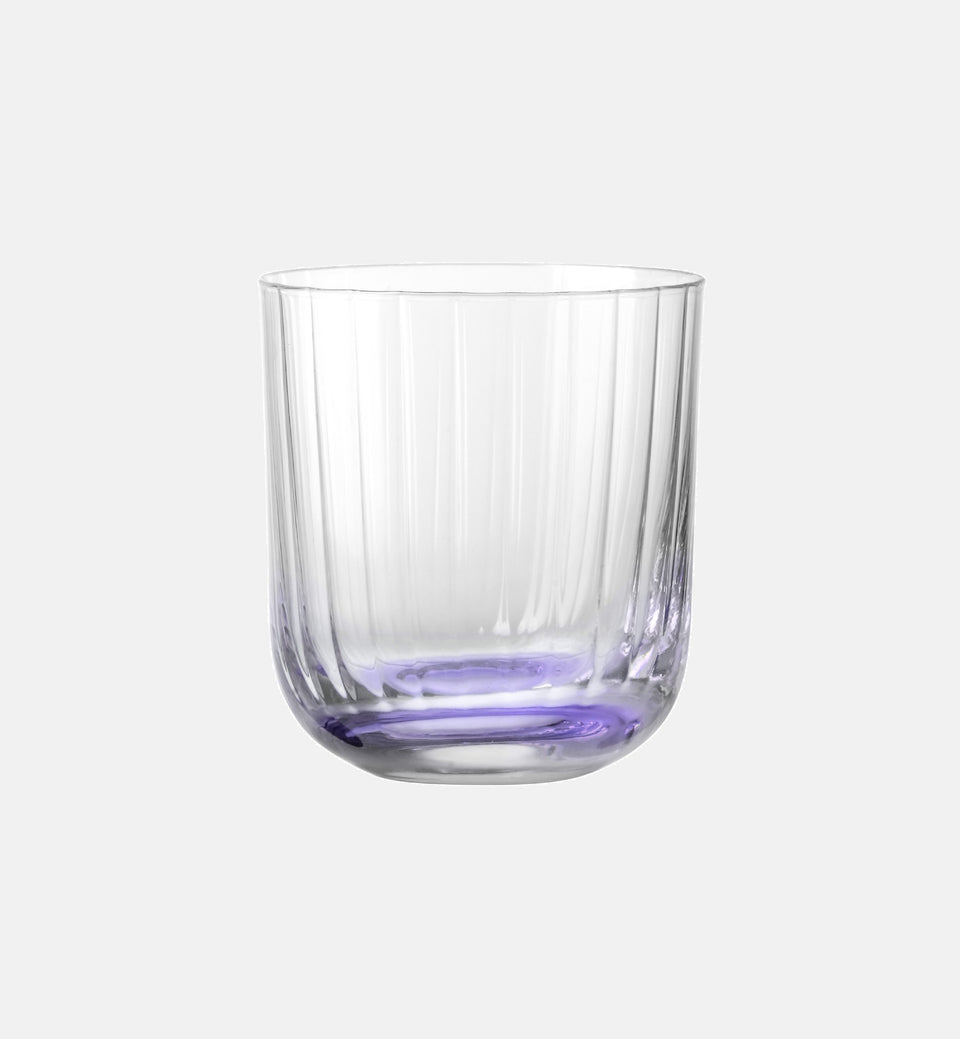 Ryflowane szklanki do wody Fioletowy 300 ml