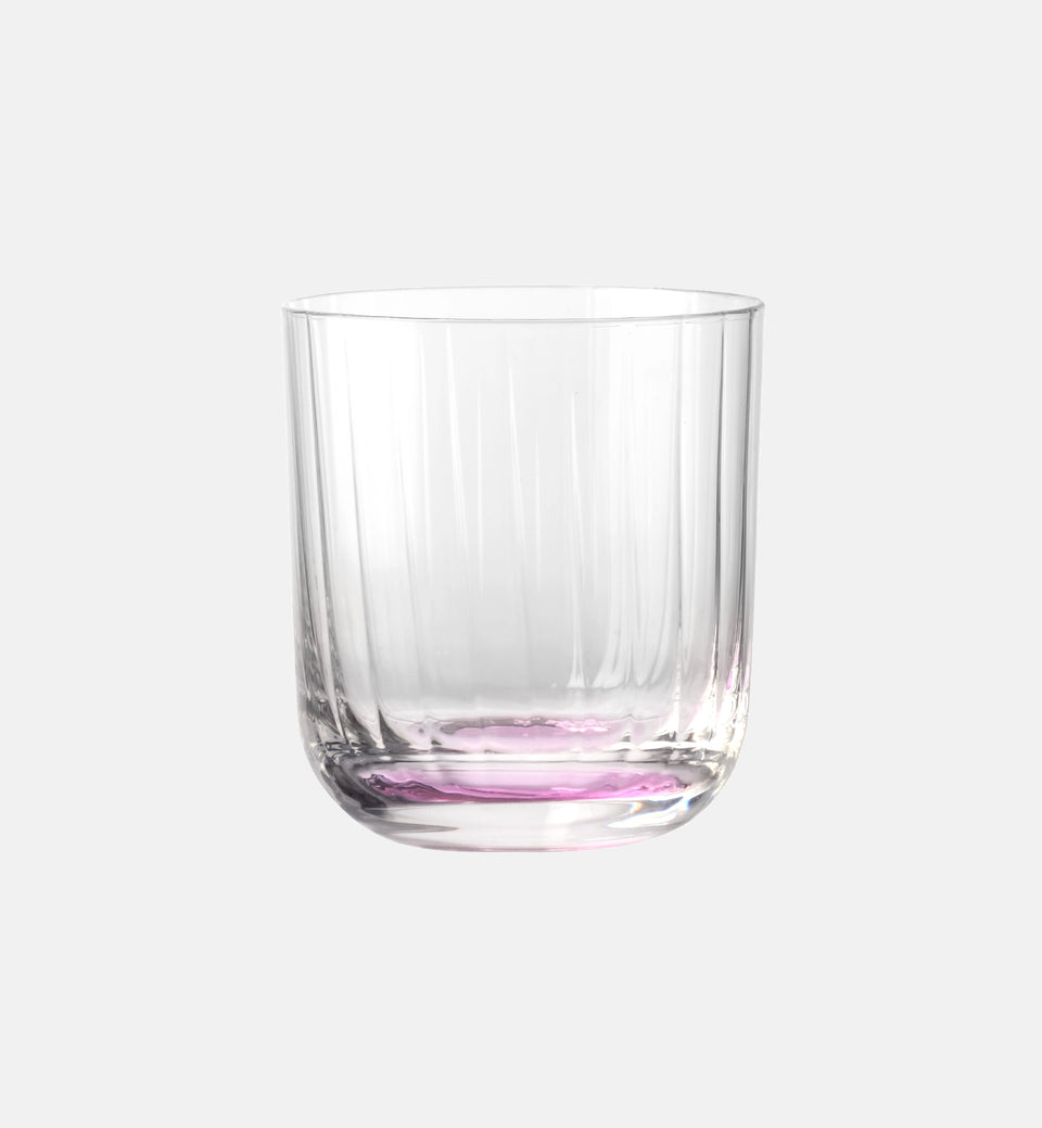 Ryflowane szklanki do wody Różowy 300 ml