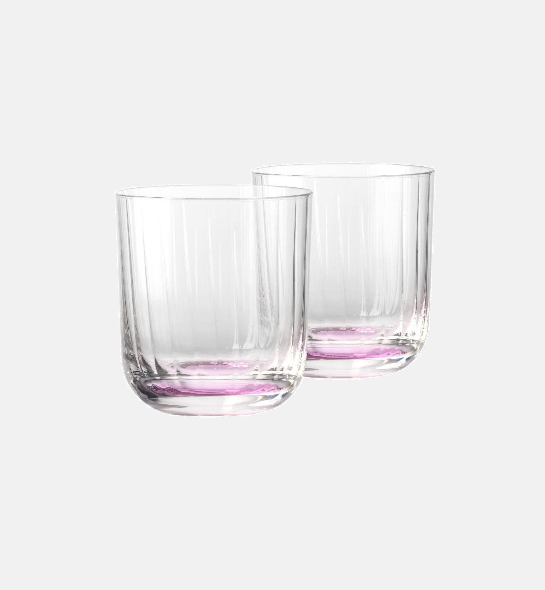 Ryflowane szklanki do wody Różowy 300 ml