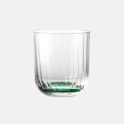 Ryflowane szklanki do wody Ciemnozielony 300 ml