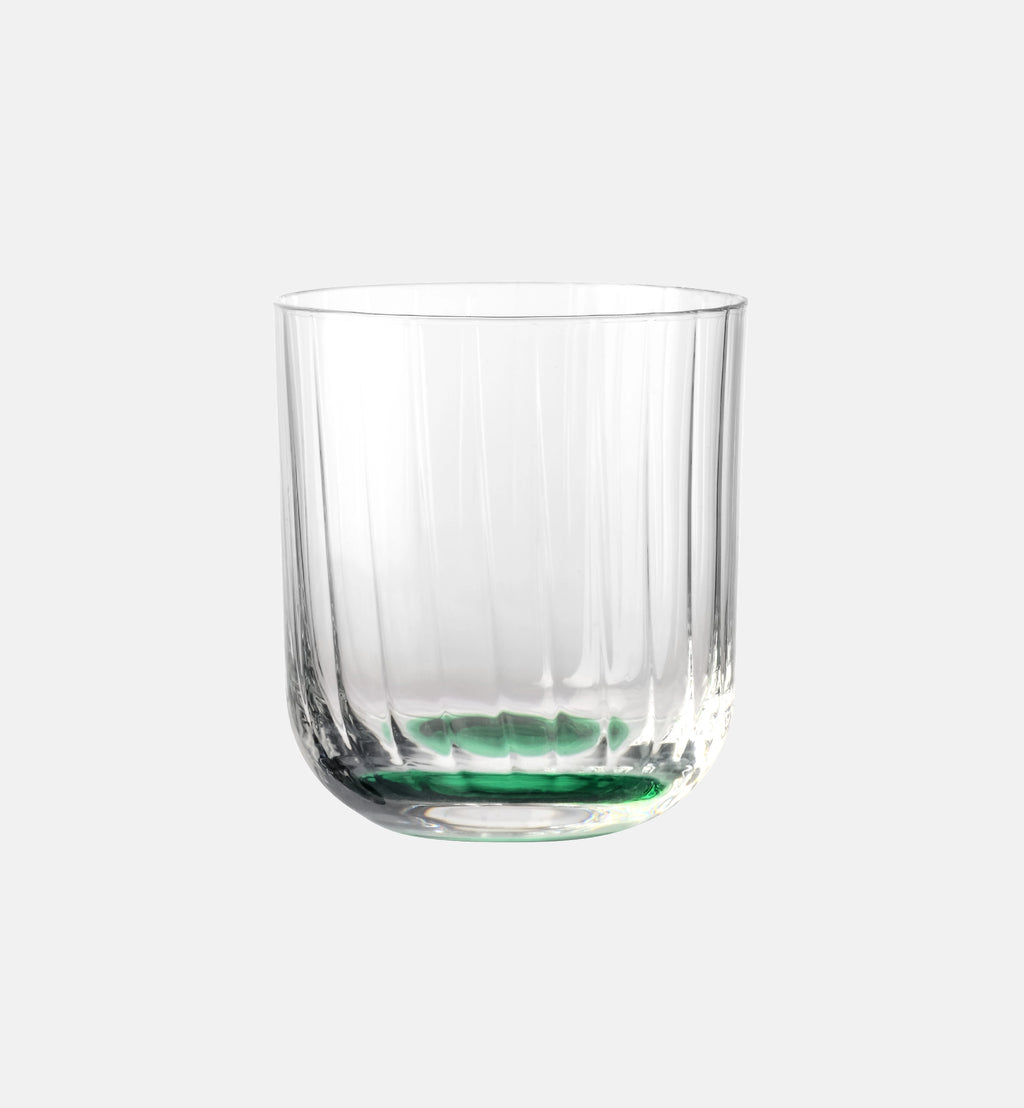 Ryflowane szklanki do wody Ciemnozielony 300 ml