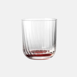 Ryflowane szklanki do wody Czerwony 300 ml