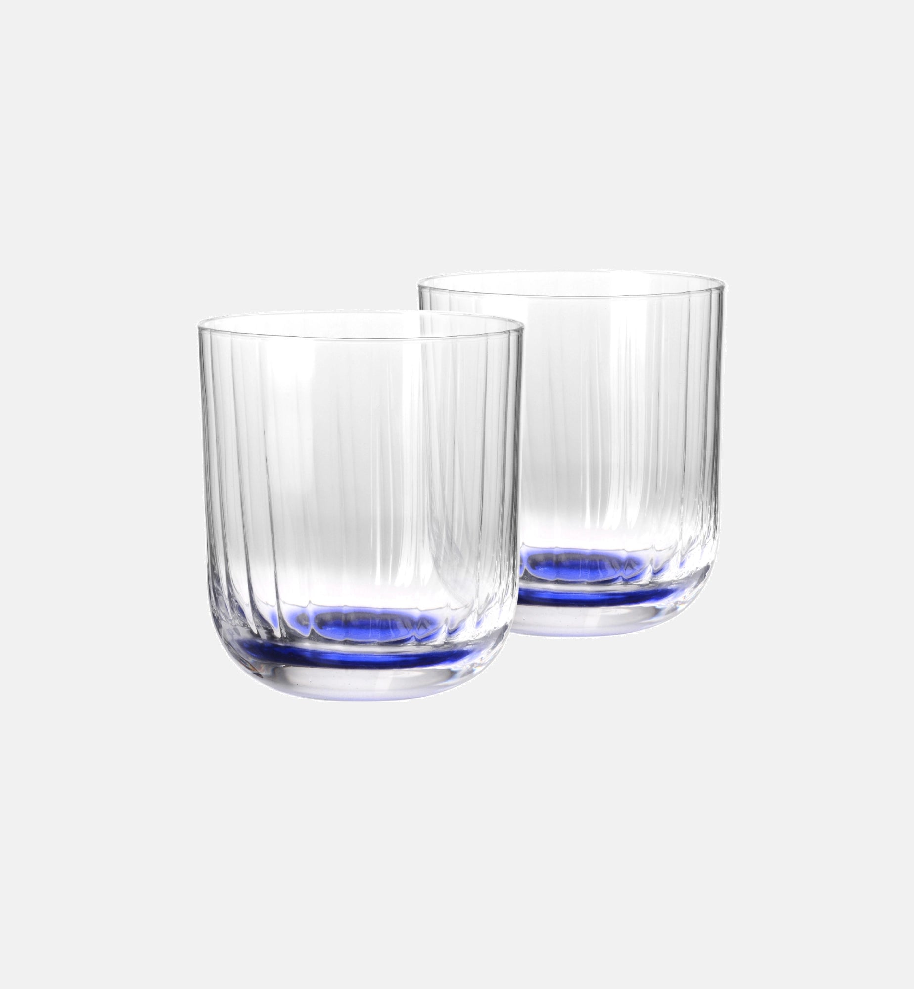 Ryflowane szklanki do wody Granatowy 300 ml