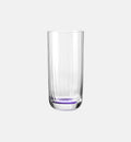 Wysokie ryflowane szklanki do wody Fioletowy 360 ml