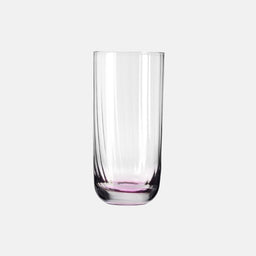Wysokie ryflowane szklanki do wody Różowy 360 ml