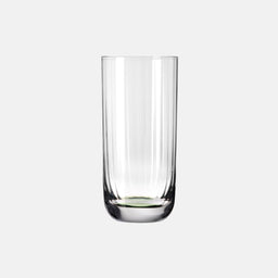 Wysokie ryflowane szklanki do wody Ciemnozielony 360 ml