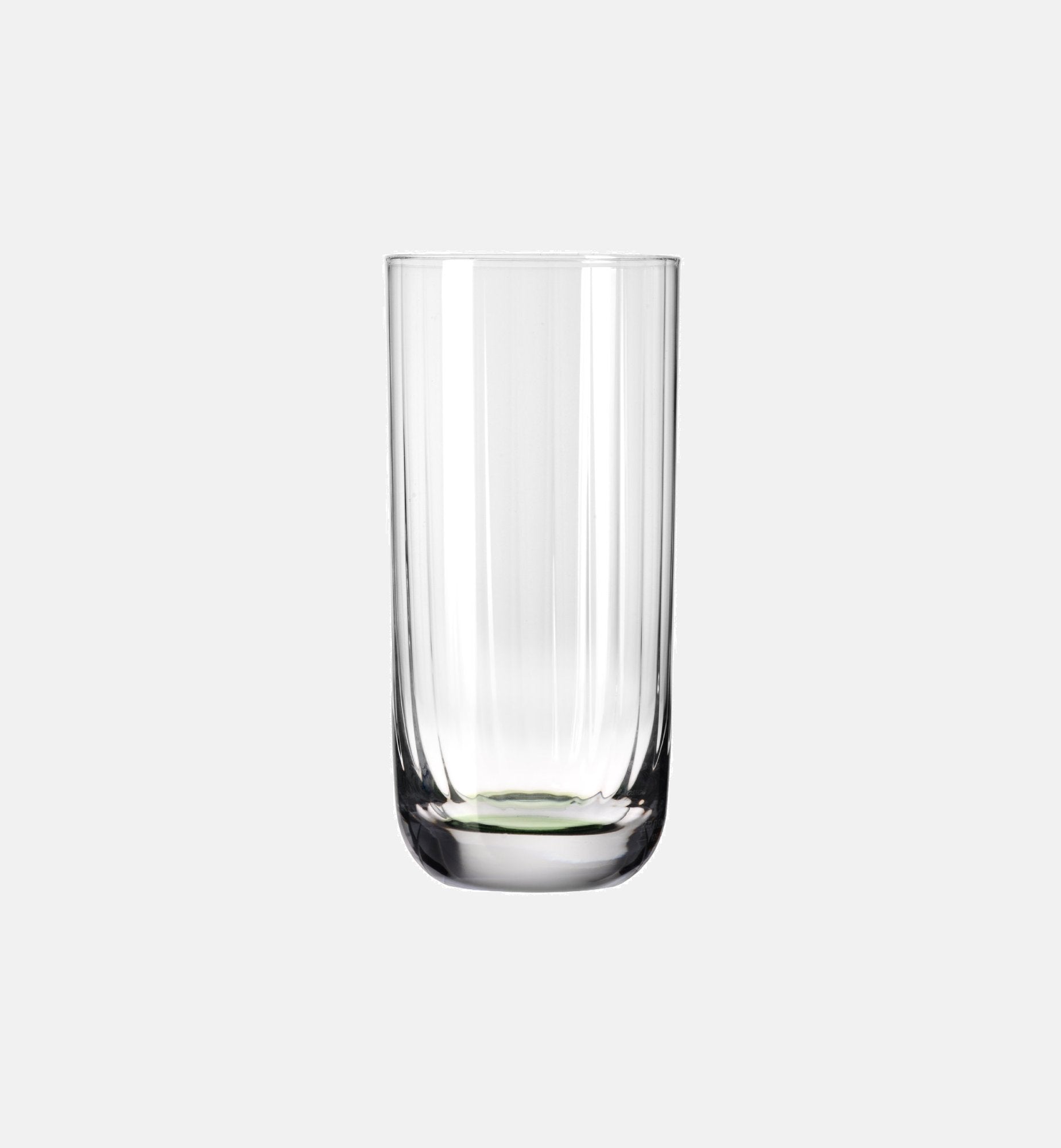 Wysokie ryflowane szklanki do wody Ciemnozielony 360 ml