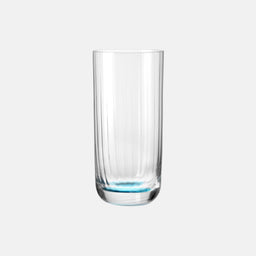Wysokie ryflowane szklanki do wody Niebieski 360 ml