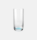 Wysokie ryflowane szklanki do wody Niebieski 360 ml