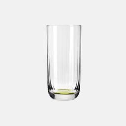 Wysokie ryflowane szklanki do wody Zielony 360 ml