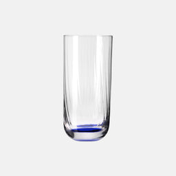 Wysokie ryflowane szklanki do wody Granatowy 360 ml