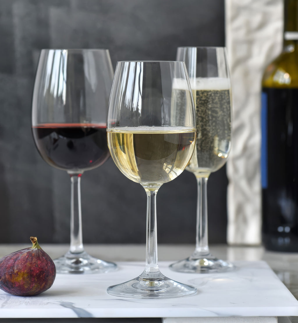 White wine glasses