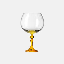 Cieniowane kieliszki do ginu z żółtą nóżką 660 ml
